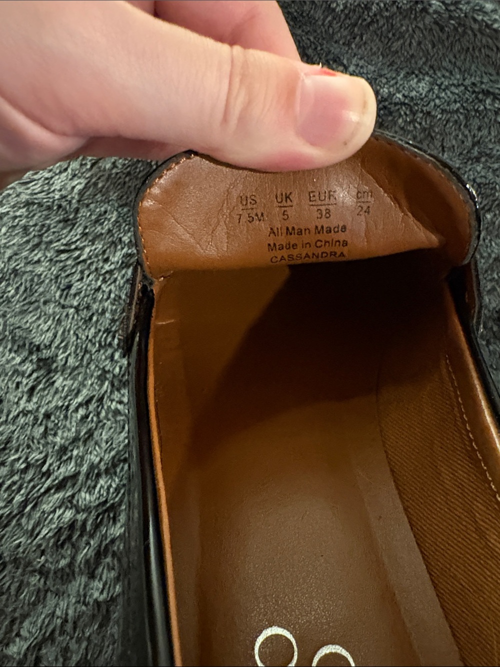 Franco Sarto Women’s Black Penny Loafers - Picture 2 of 3